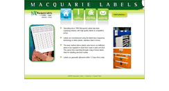 Desktop Screenshot of macquarielabels.com.au