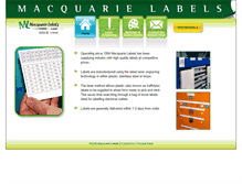 Tablet Screenshot of macquarielabels.com.au